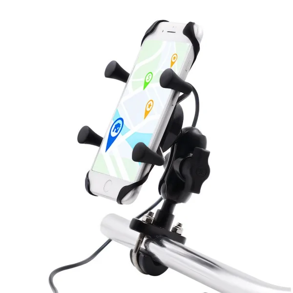 Motorcycle Cycle Mobile Bracket Aluminum Alloy Base